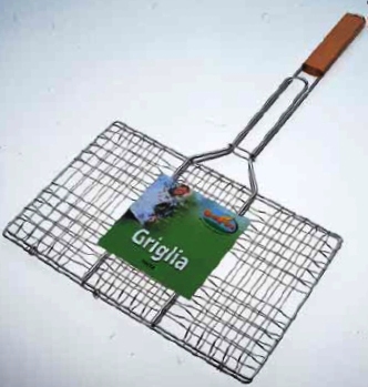 Griglia doppia per barbecue