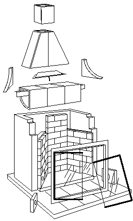 esploso camino Rumford