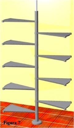 infilare i gradini a pettine